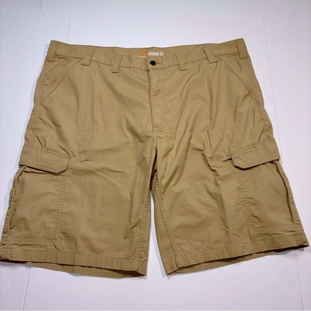 Carhartt Force Broxton Cargo Shorts Mens 46 Ripstop Heavy Duty Comfort workwear
